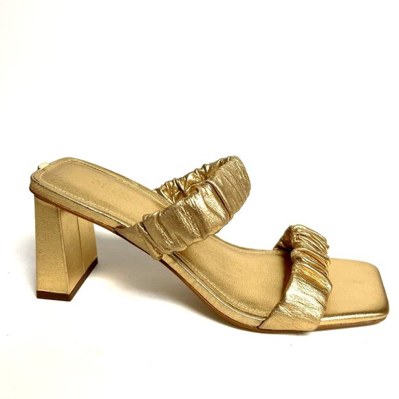 Guess Womens Aindrea Sandal Gold Size 9 M - Picture 1 of 6
